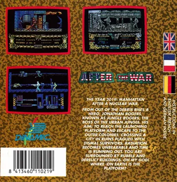 After The War (S) (1989) box cover back